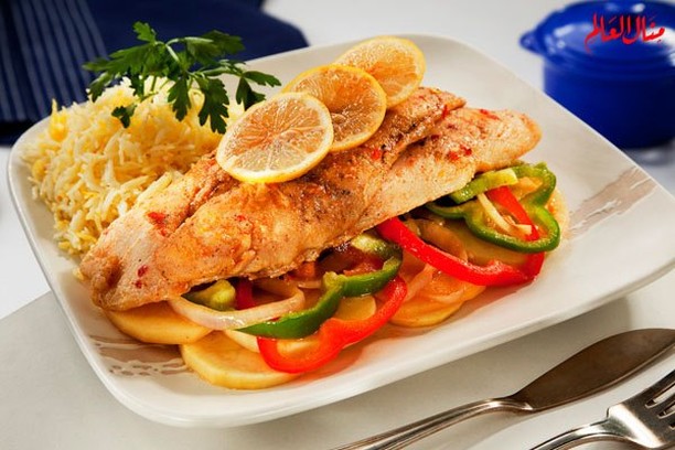 Fish Tray with Vegetables