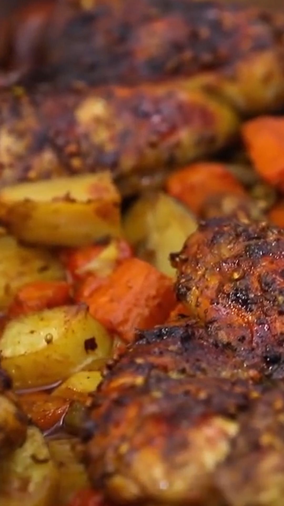 Spiced Marinated Chicken and Vegetable Bake