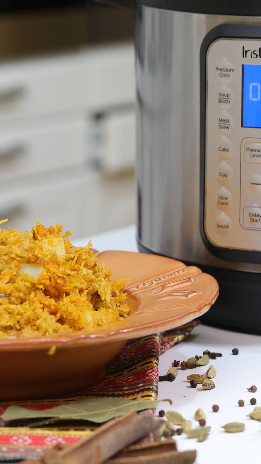 Instant Pot Spiced Lentil Rice