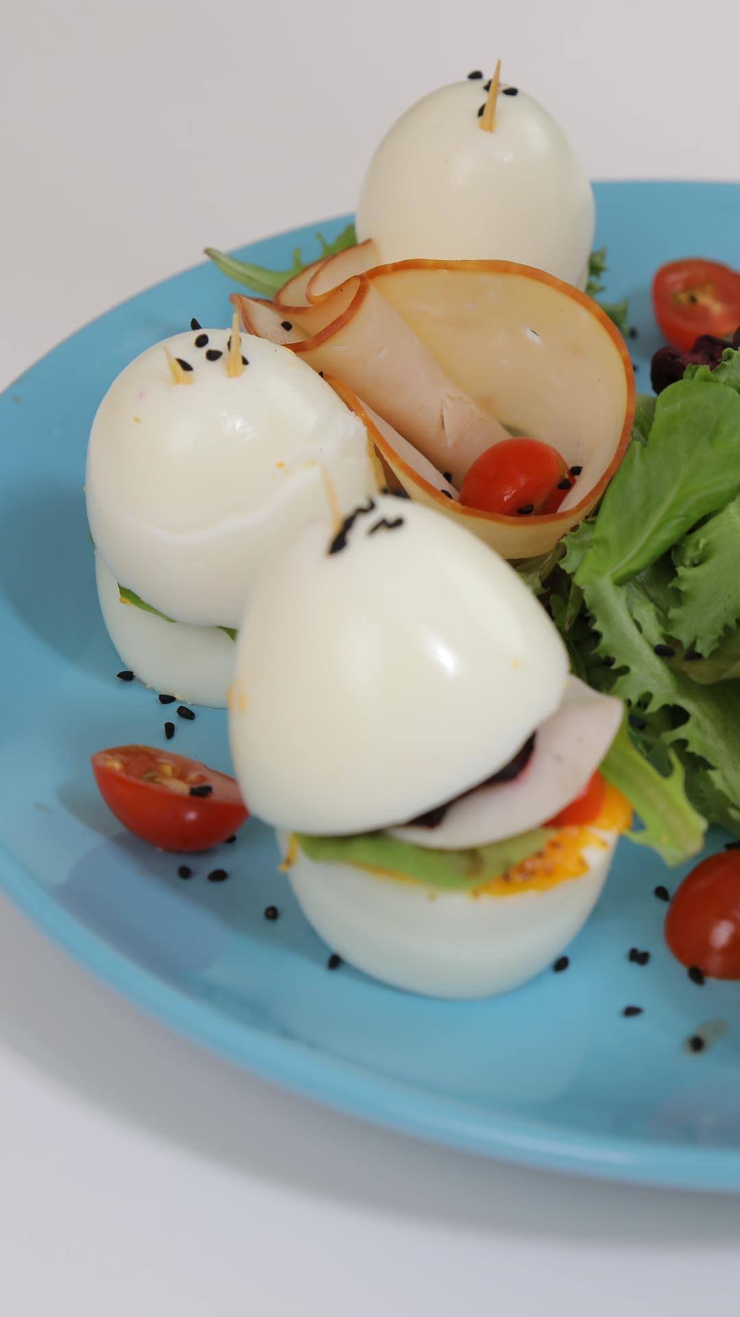 Smoked Turkey Stuffed Eggs