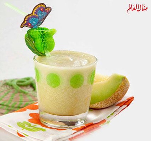 Melon Juice with Rose Water and Vanilla