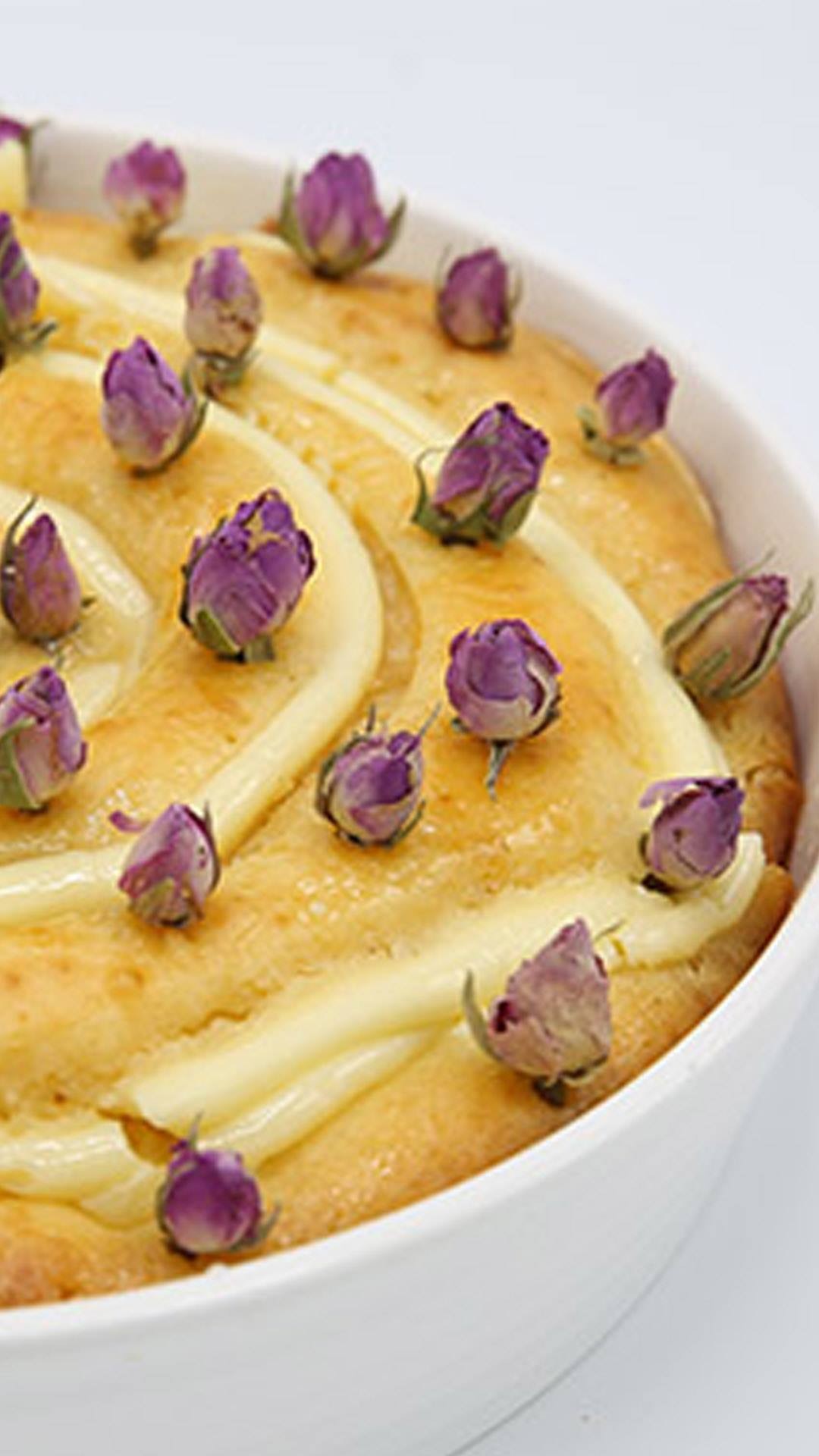 Rose Water Cake with Cream Cheese and Syrup