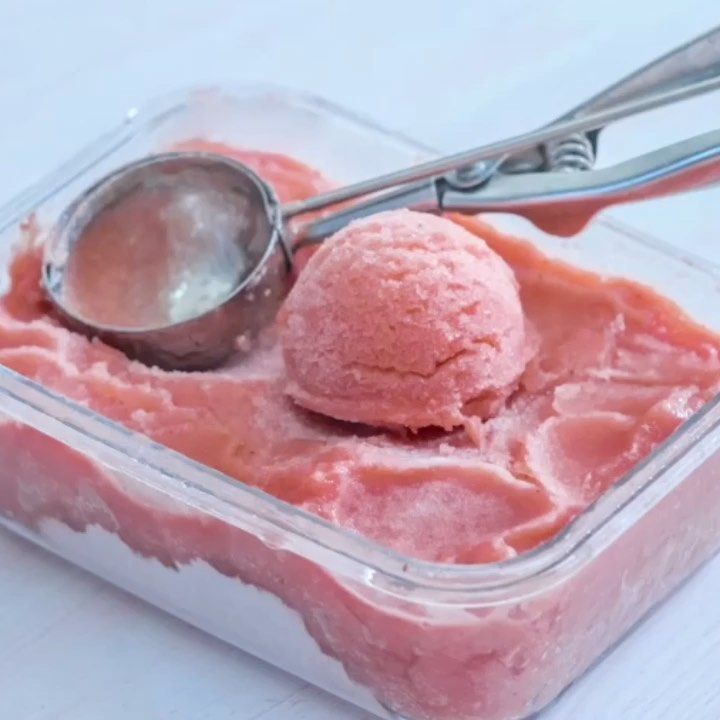 Refreshing Watermelon Banana Ice Cream