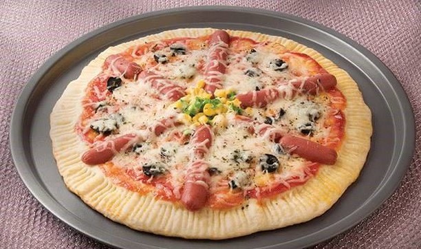 Homemade Pizza with Sausages