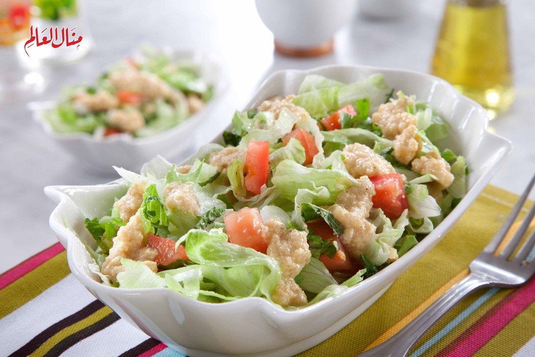 Vegetable Salad with Parmesan Dressing