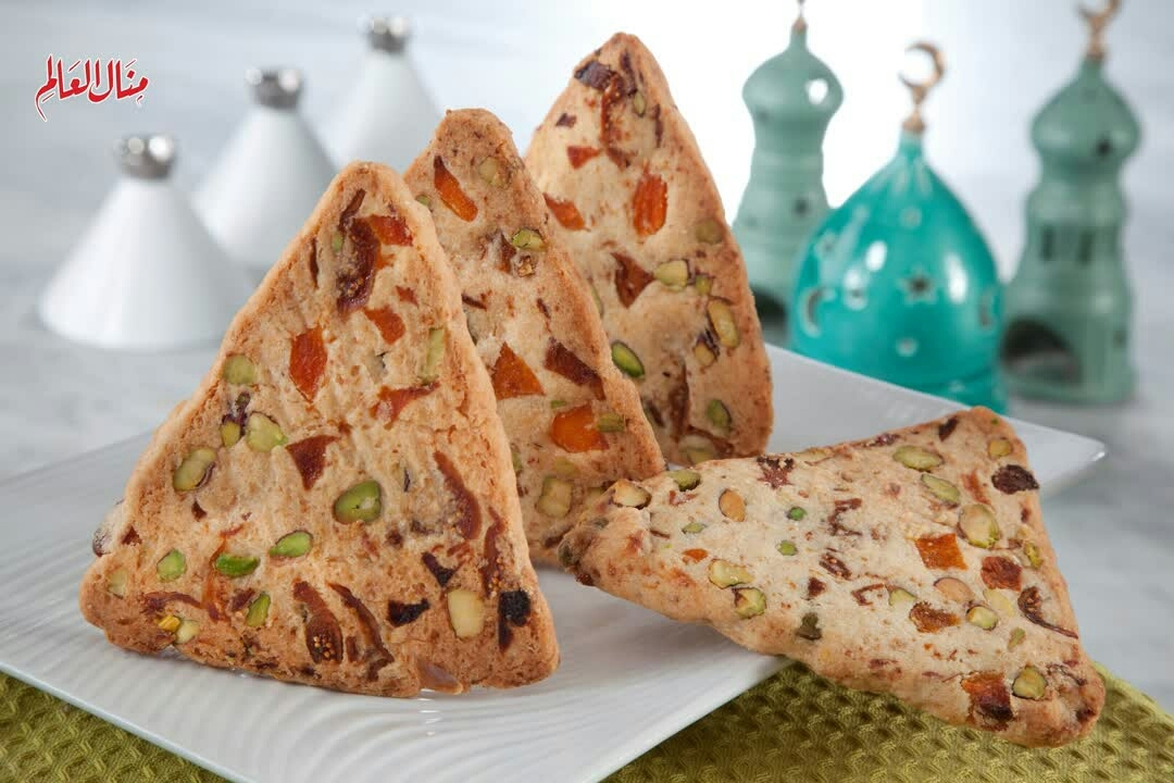 Pistachio and Dried Fruit Biscuits