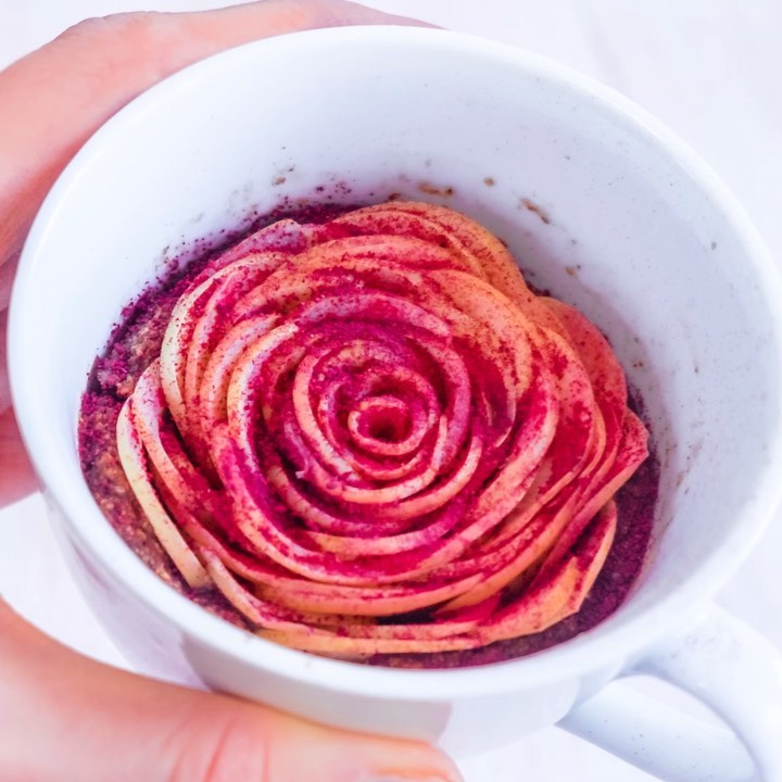 Easy Vegan Gluten-Free Apple Cinnamon Mug Cake