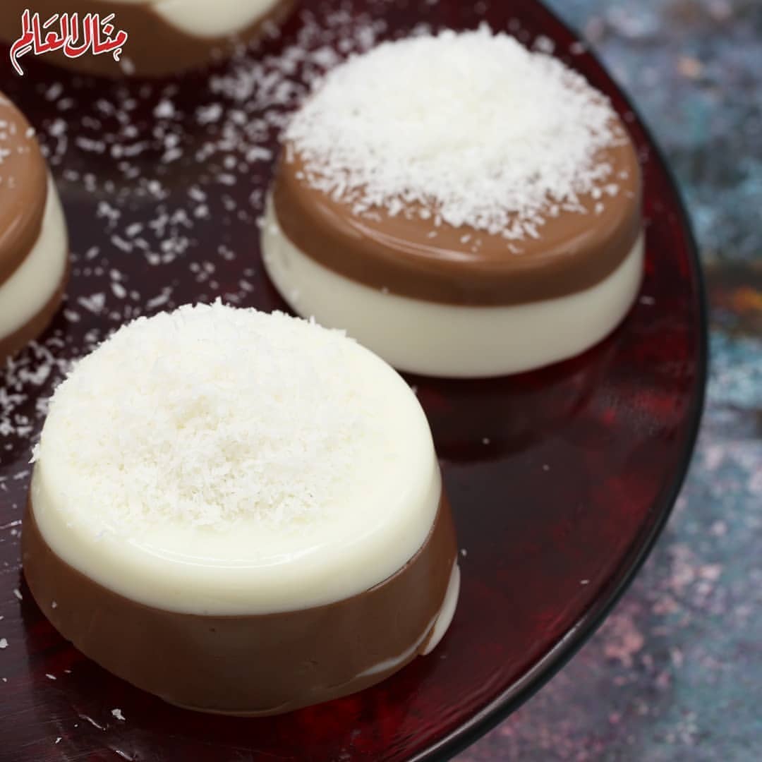 Layered Milk and Cocoa Pudding