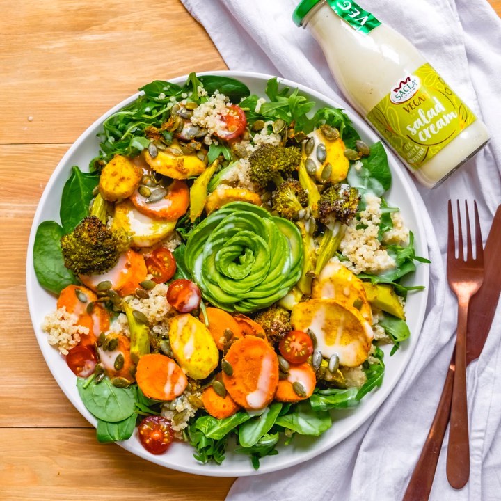 Curried Vegetable Quinoa Salad with Avocado