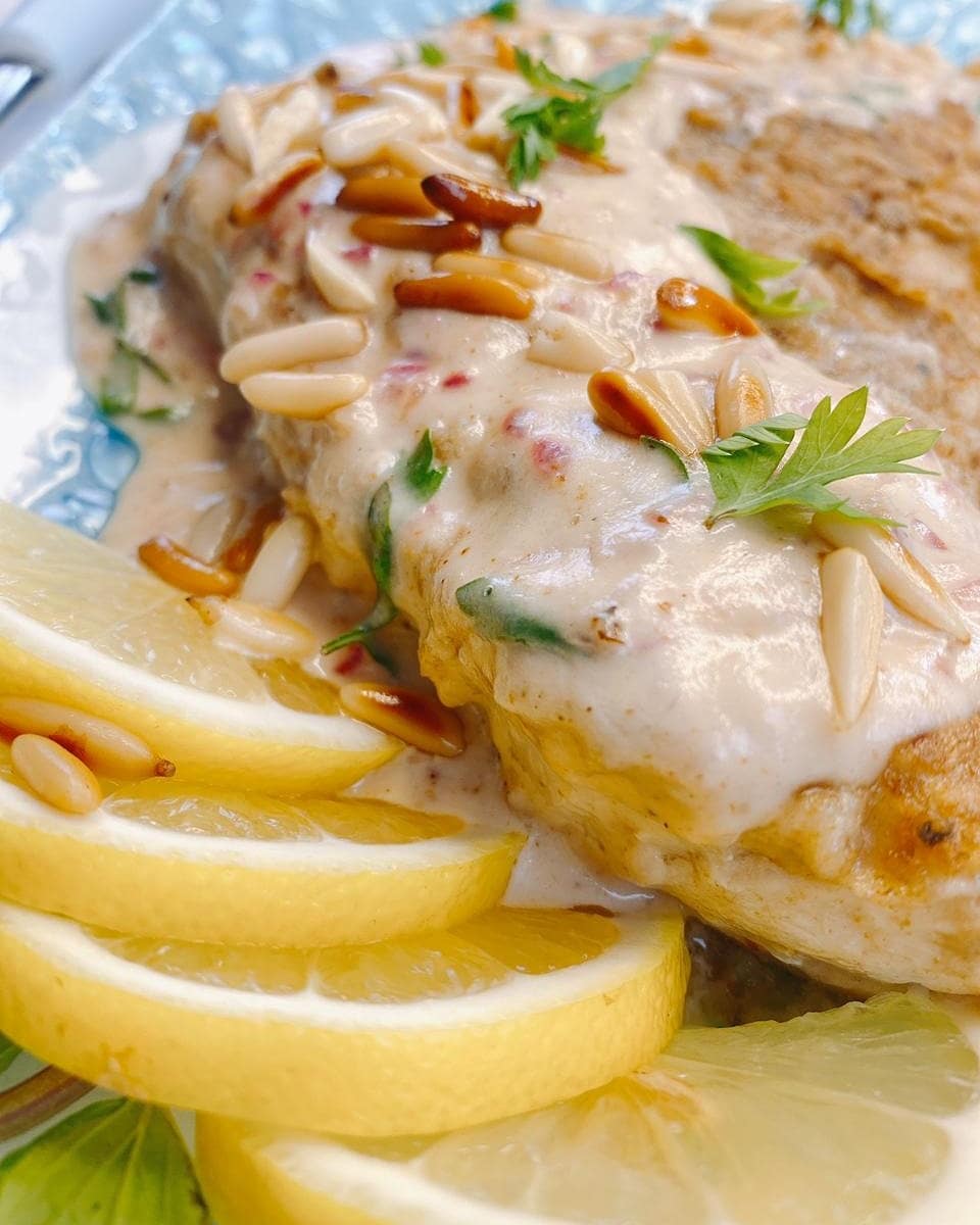 Tripolitanian Spiced Fish with Tahini