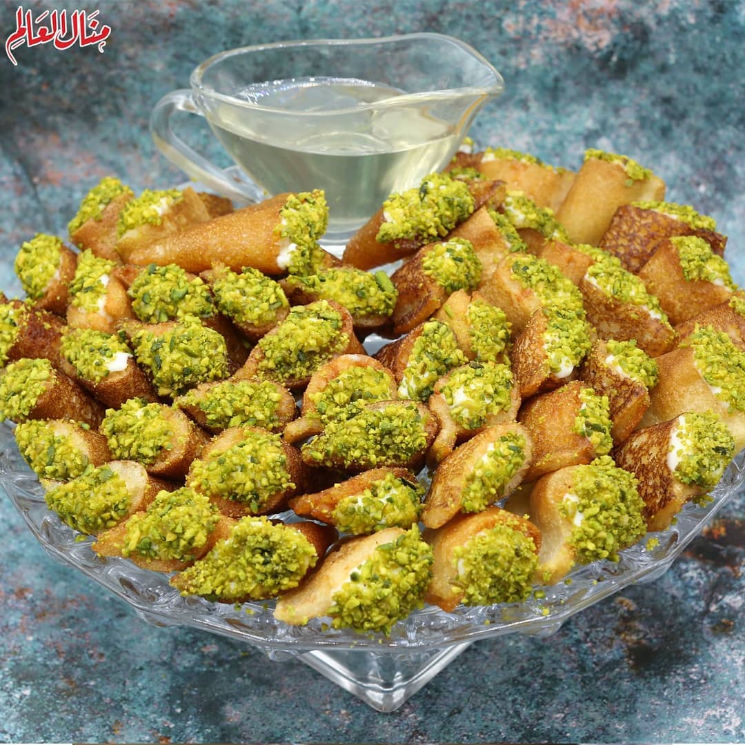 Crunchy Qatayef Middle Eastern Dessert