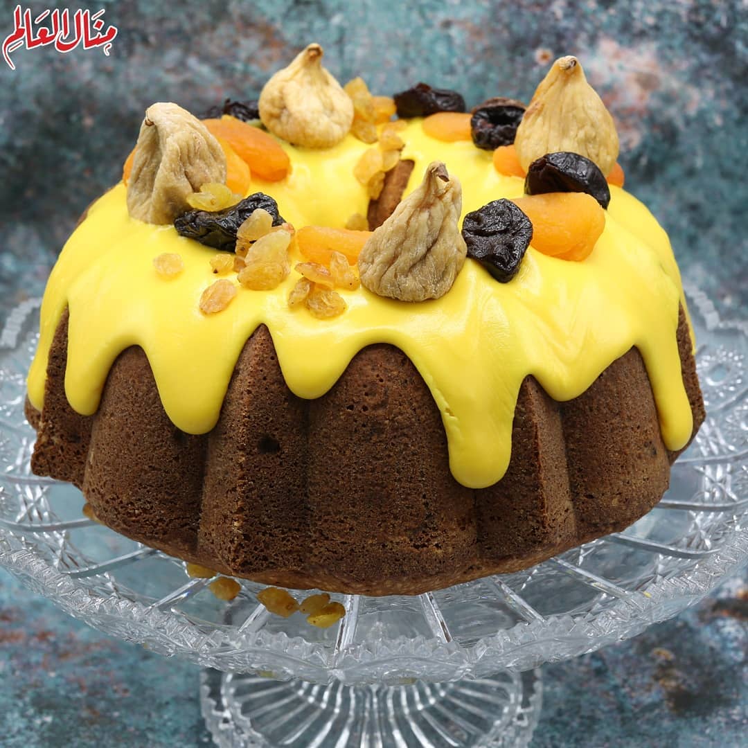 Dried Fruit Cake with Orange Glaze