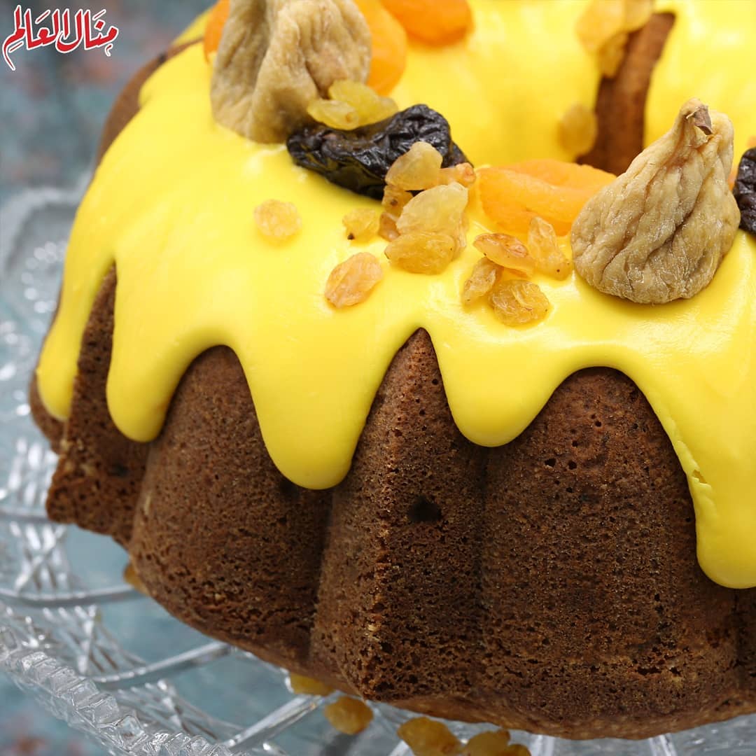Dried Fruit Cake with Orange Glaze