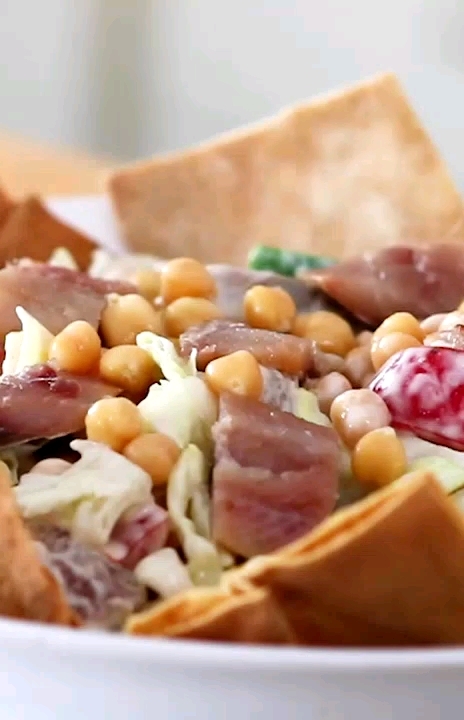 Herring and Bell Pepper Salad with Tahini Sauce