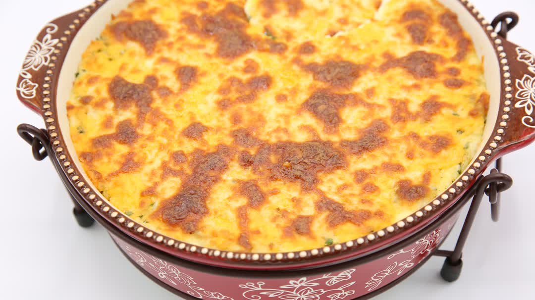 Baked Chicken and Potato Purée Mold