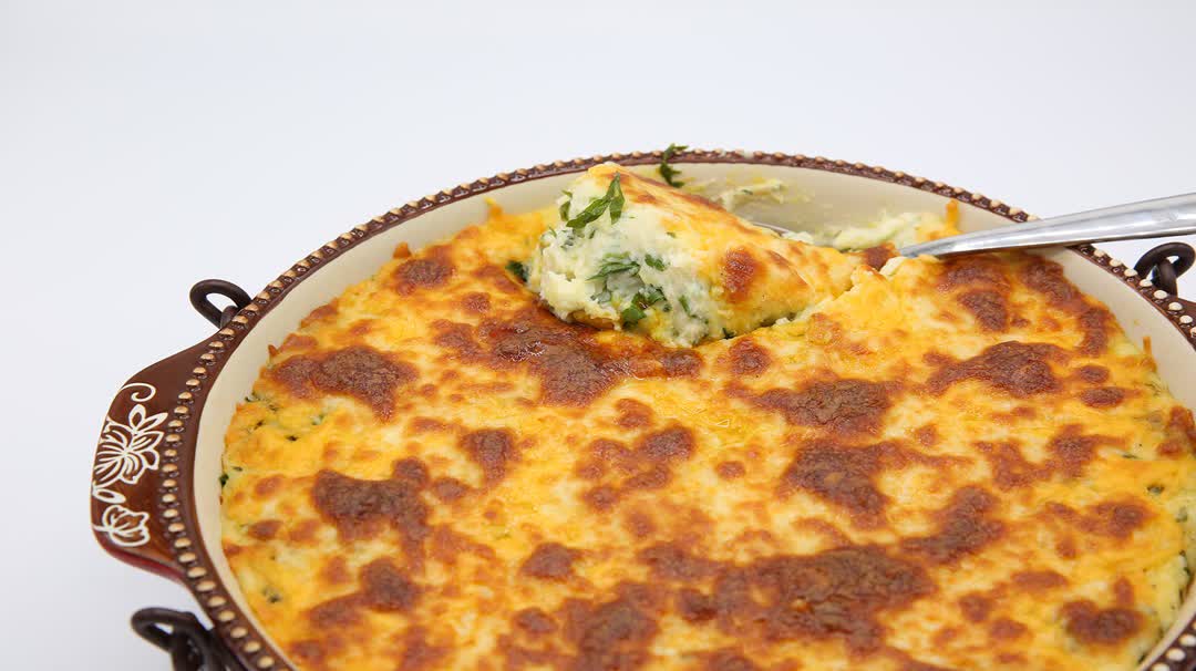 Baked Chicken and Potato Purée Mold
