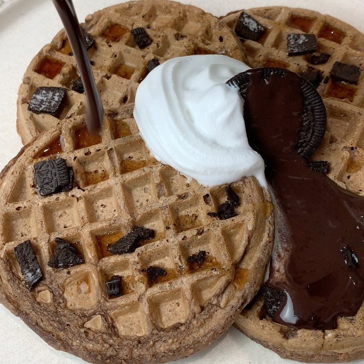 Delicious Vegan Chocolate Protein Waffles