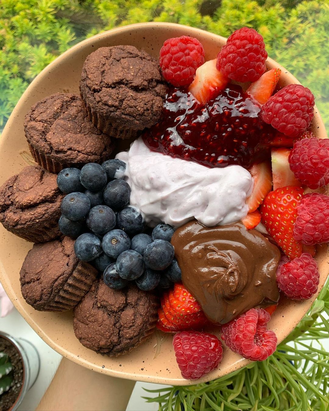 Single Serve Breakfast Chocolate Cupcakes