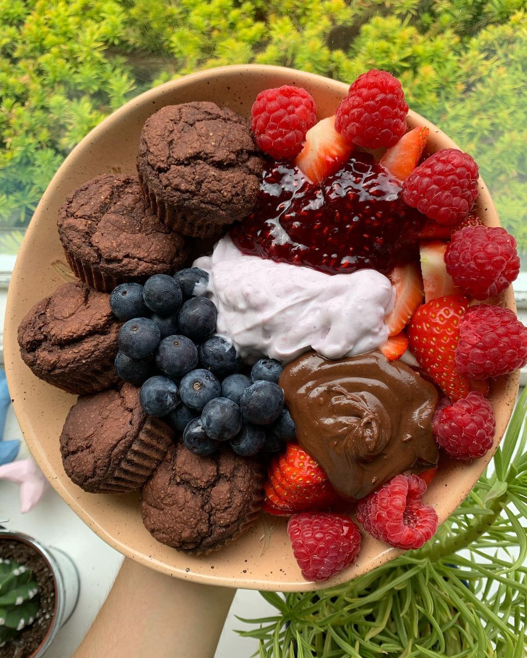 Single Serve Breakfast Chocolate Cupcakes