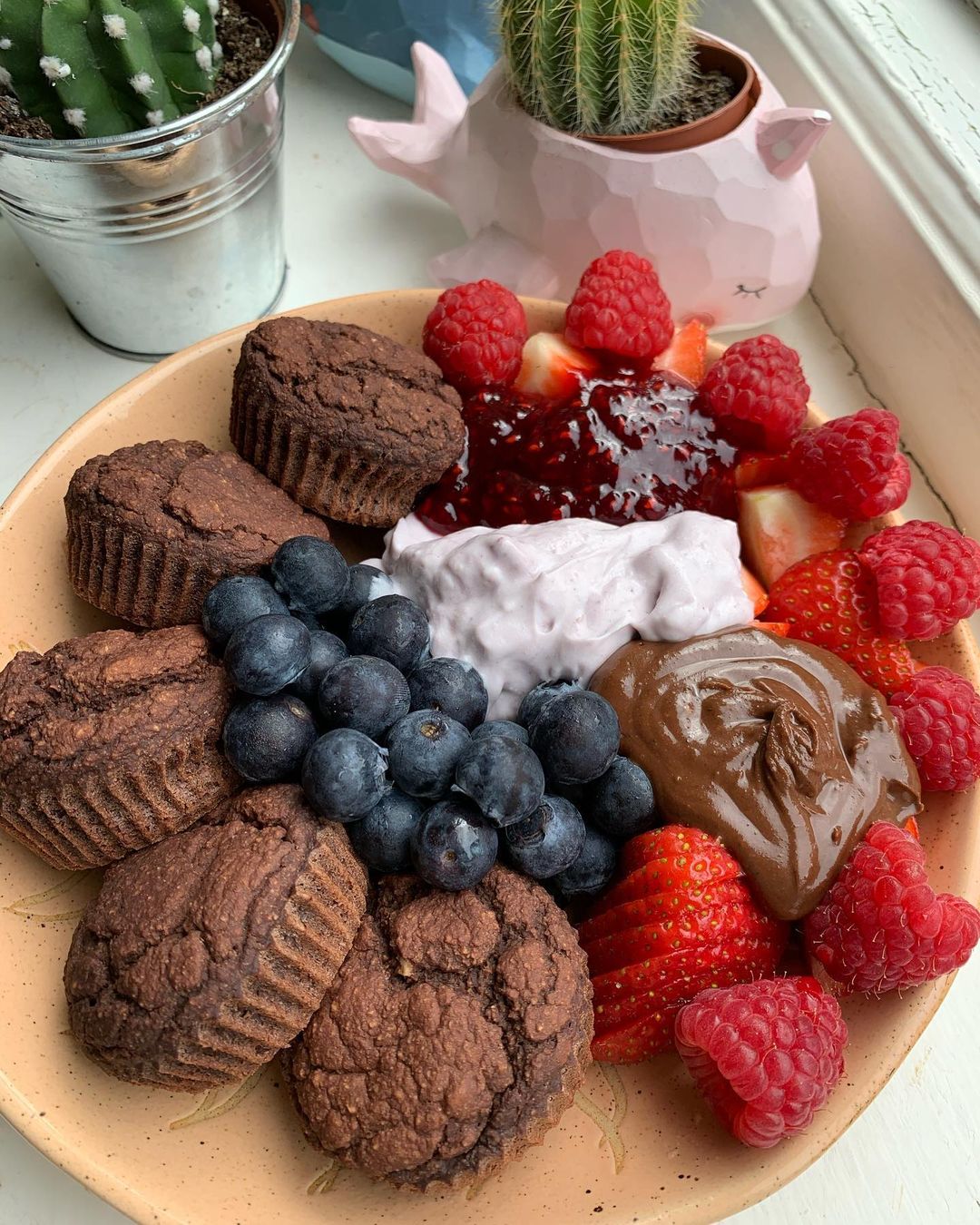 Single Serve Breakfast Chocolate Cupcakes