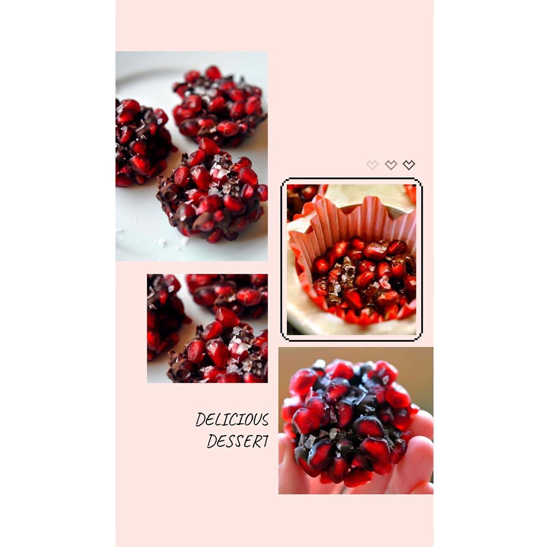 Easy Pomegranate Chocolate Bites for School Snacks