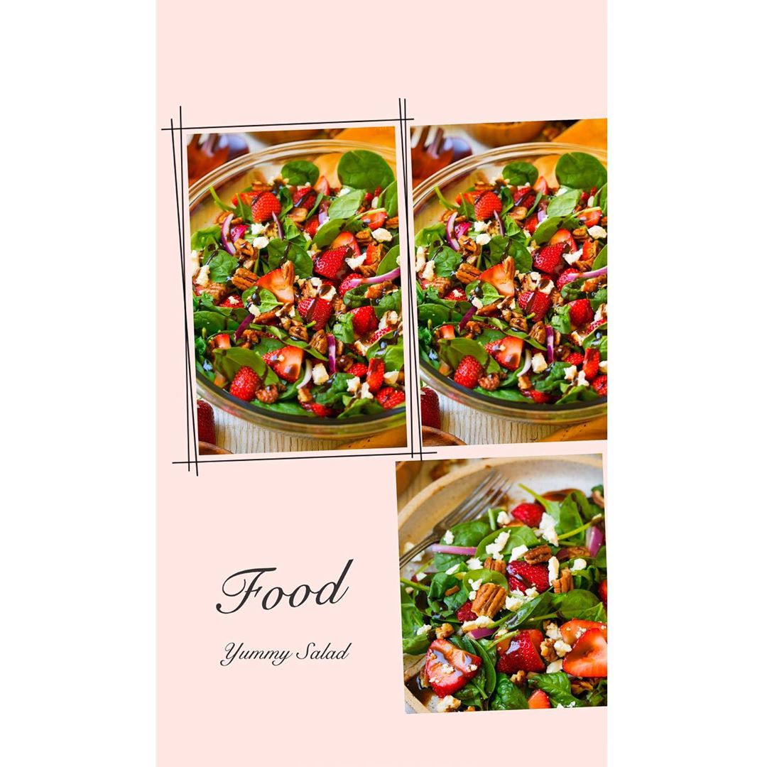 Strawberry Spinach Salad with Balsamic Dressing
