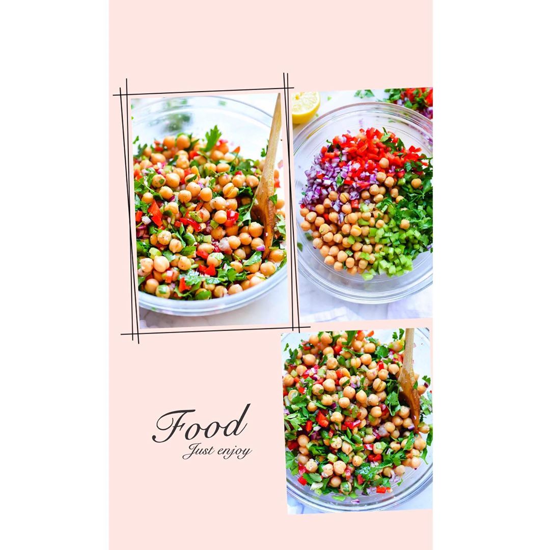 Easy Vegan Chickpea Salad with Lemon Dressing