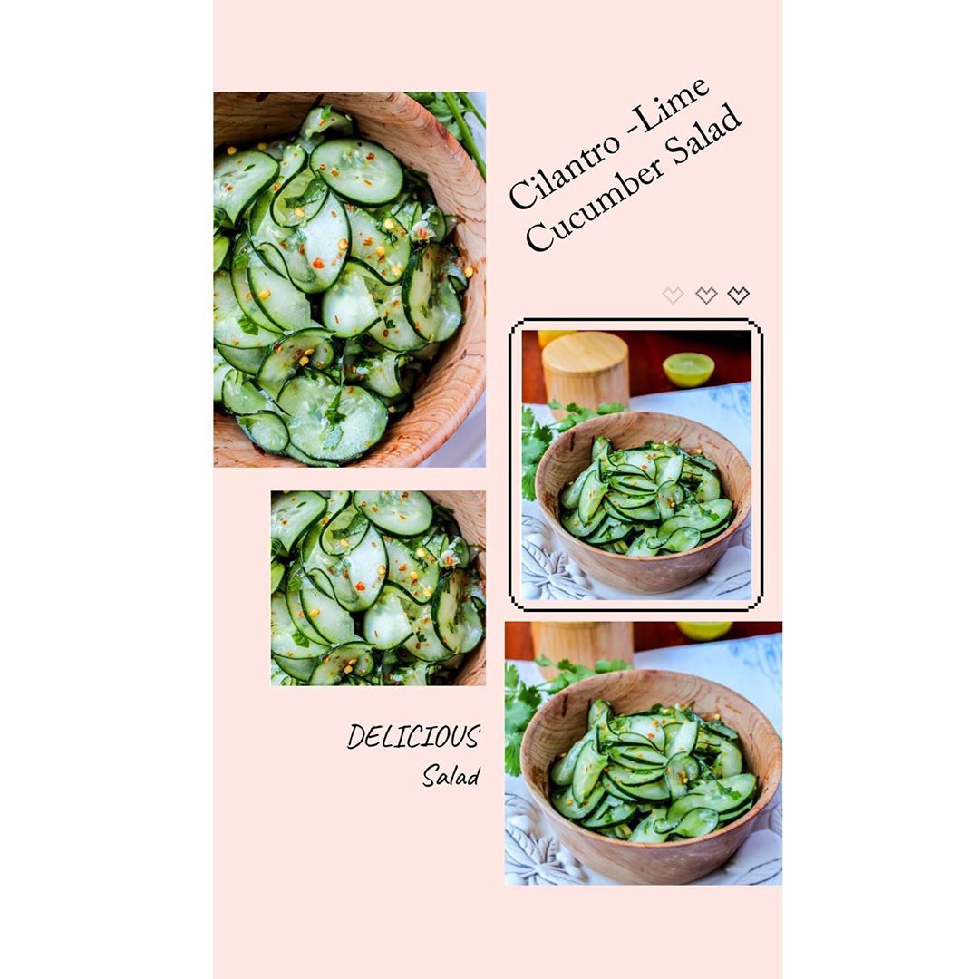 Fresh Summer Salad with Cucumber and Jalapeno
