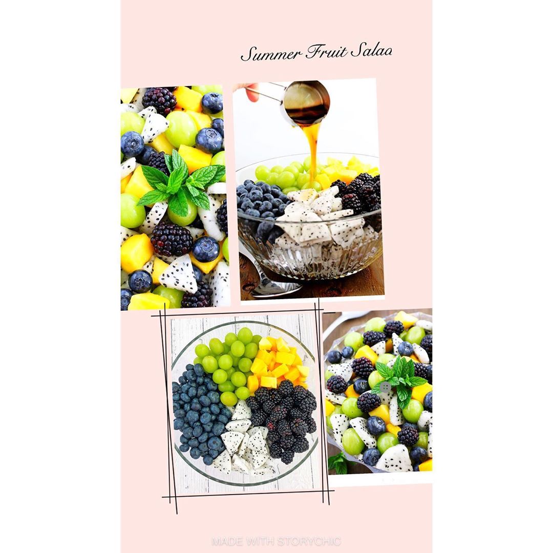 Fresh Summer Fruit Salad with Maple Syrup