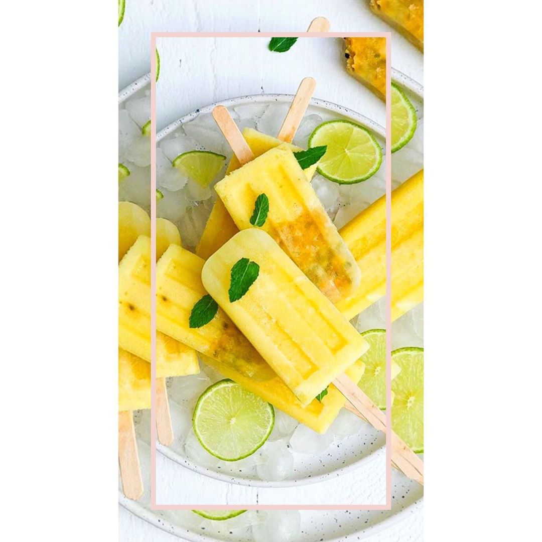 Healthy Pineapple Pear Lime Popsicles