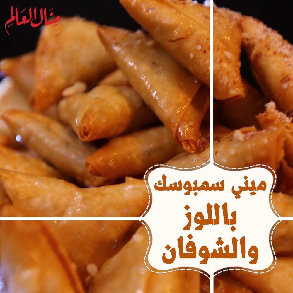 Mini Samboosak with Almonds and Oats