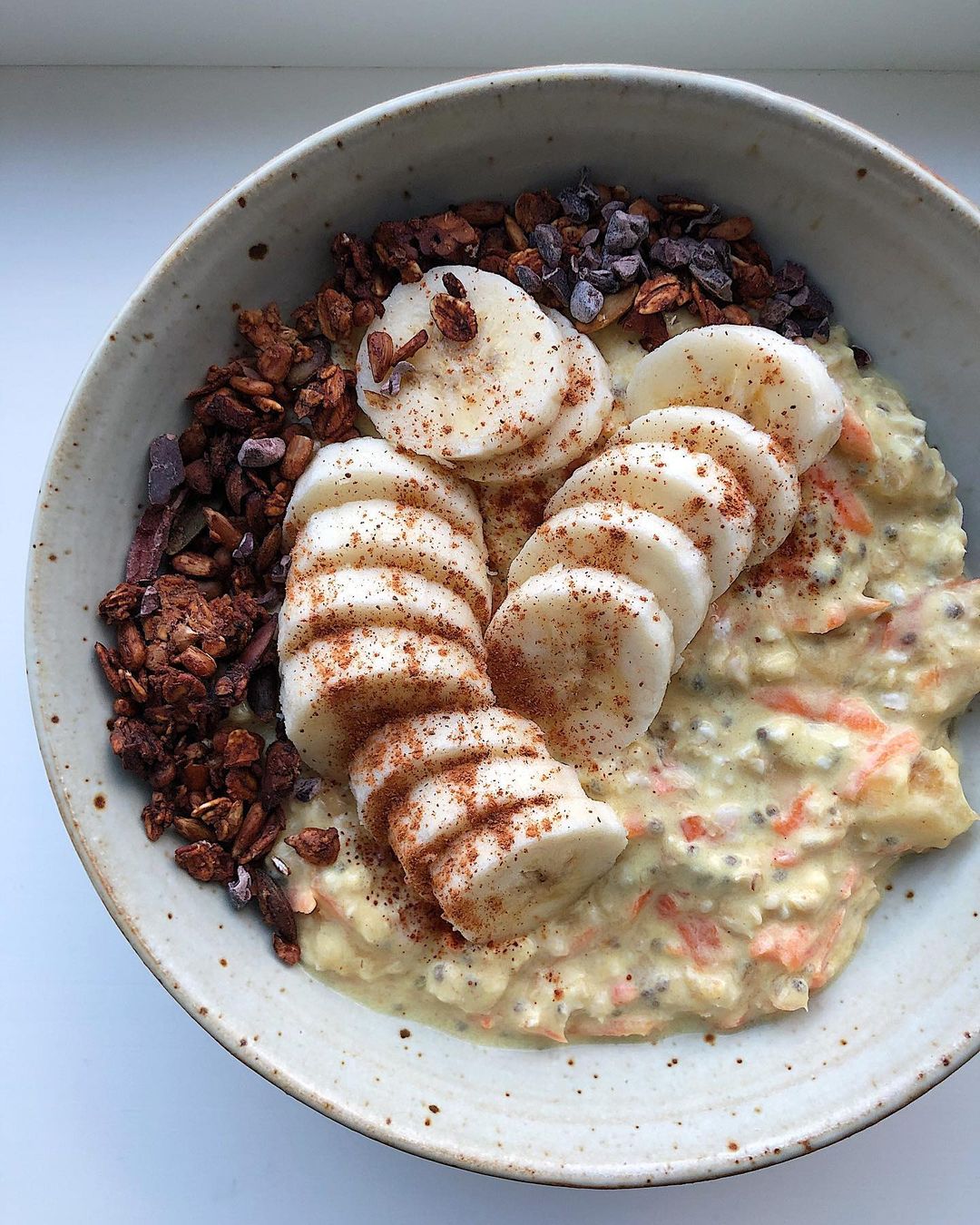 Carrot Cake Flavored Overnight Oats
