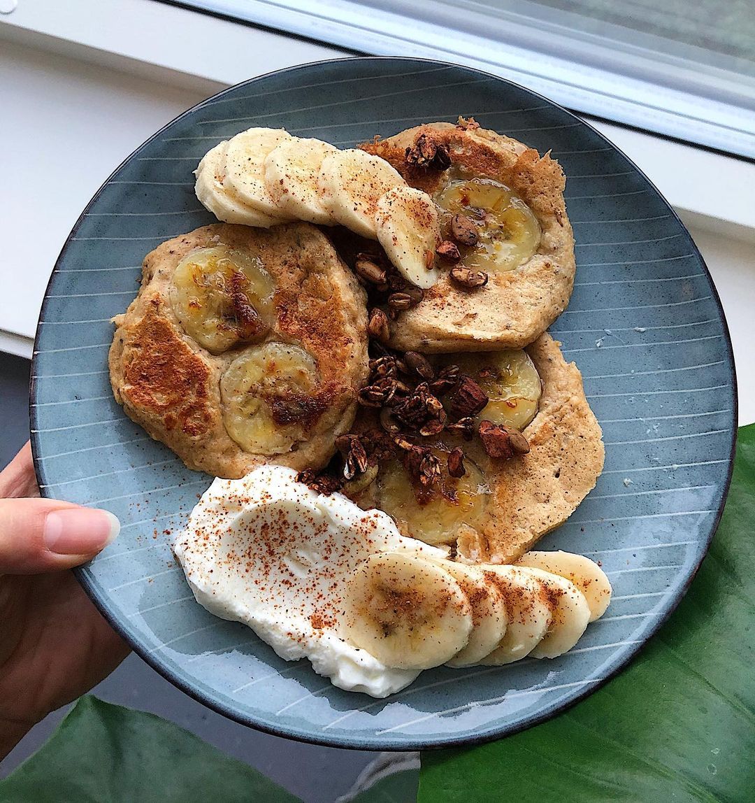 Vegan Banana Pancakes for Two