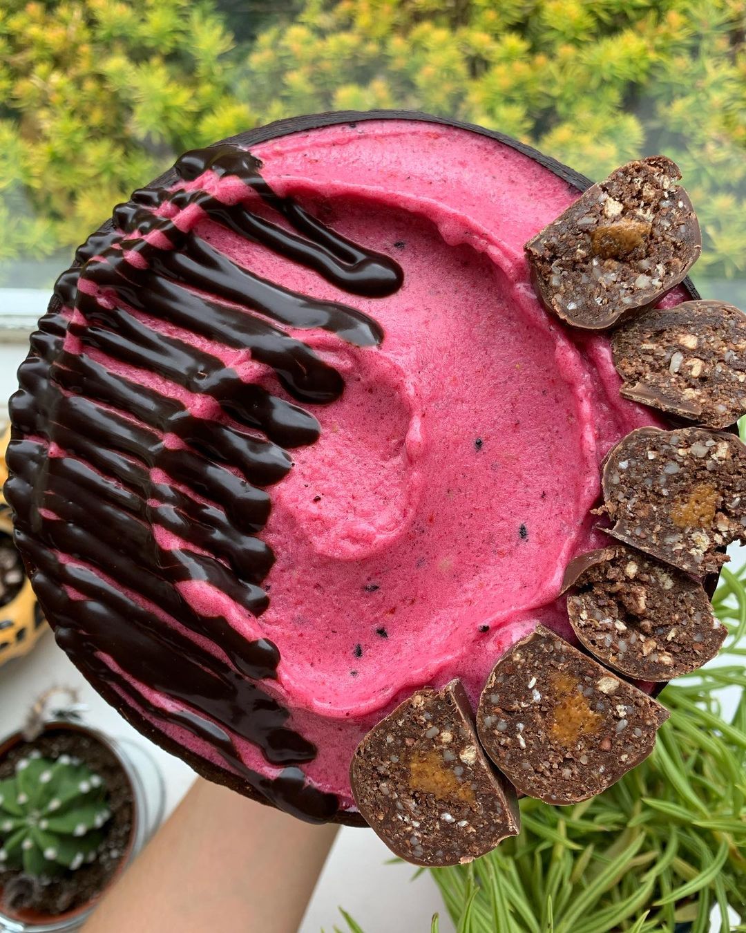 Salted Caramel Berry Pineapple Nice Cream