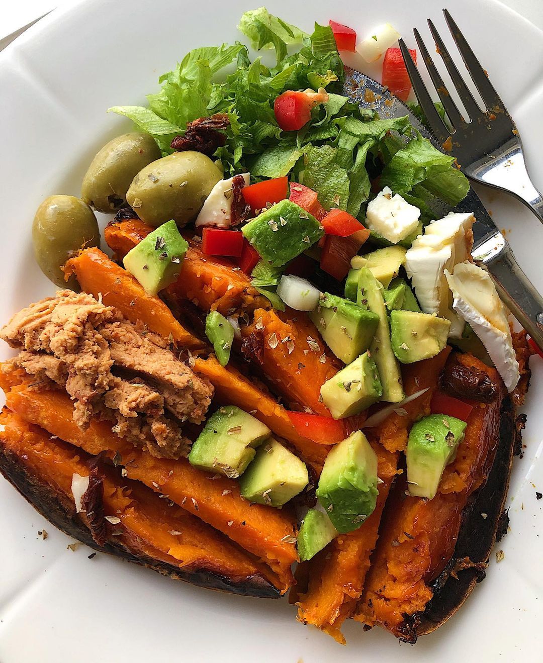 Baked Sweet Potato with Toppings Combo