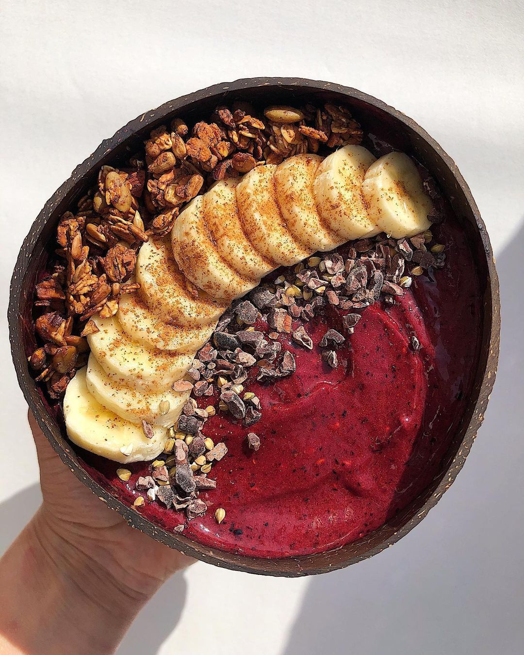 Loaded Smoothie Bowl with Berries and Cacao