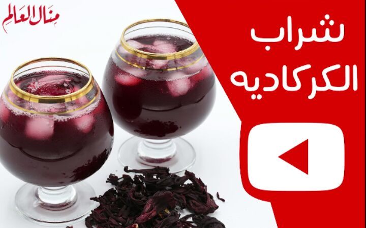 Iced Hibiscus Tea Drink