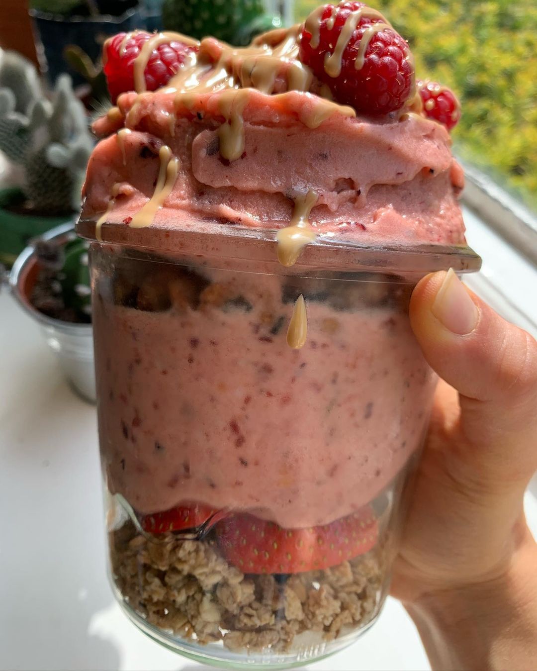 Caramel Berry Loaded Nice Cream Jar