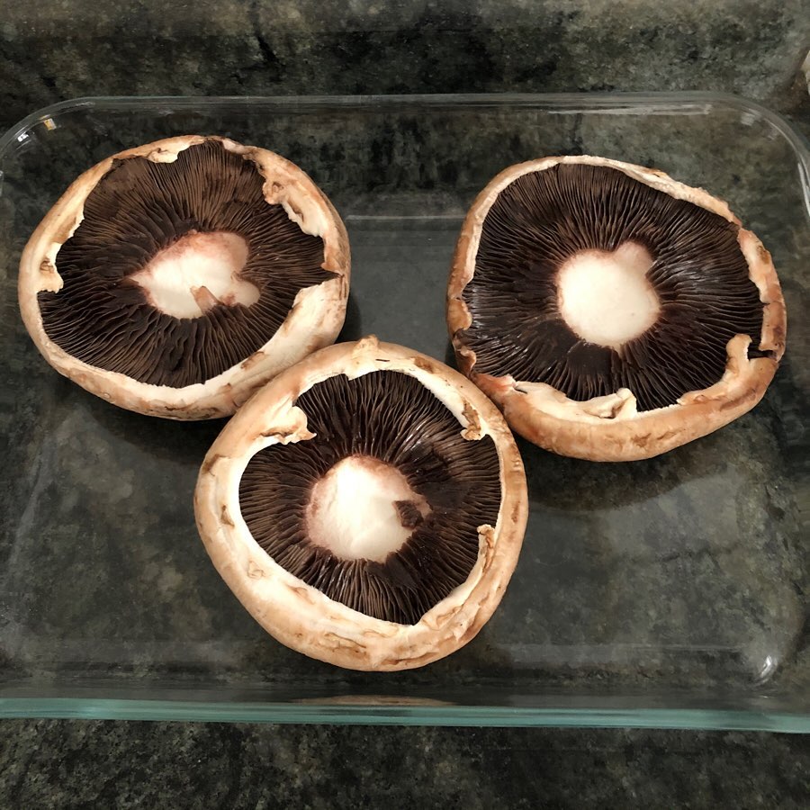 Stuffed Portobello Mushrooms with Spinach