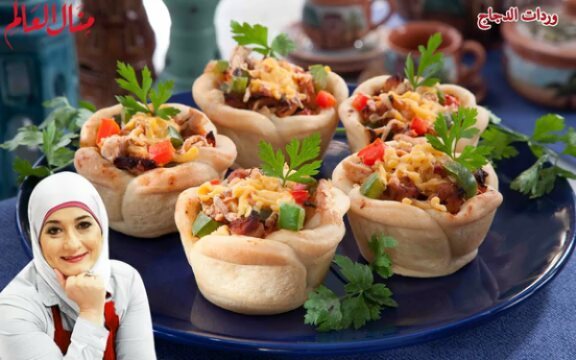 Baked Chicken Roses with Filling