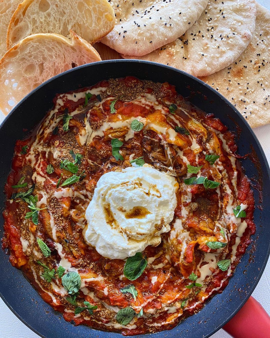 Smoky Eggplant in Spiced Tomato Sauce
