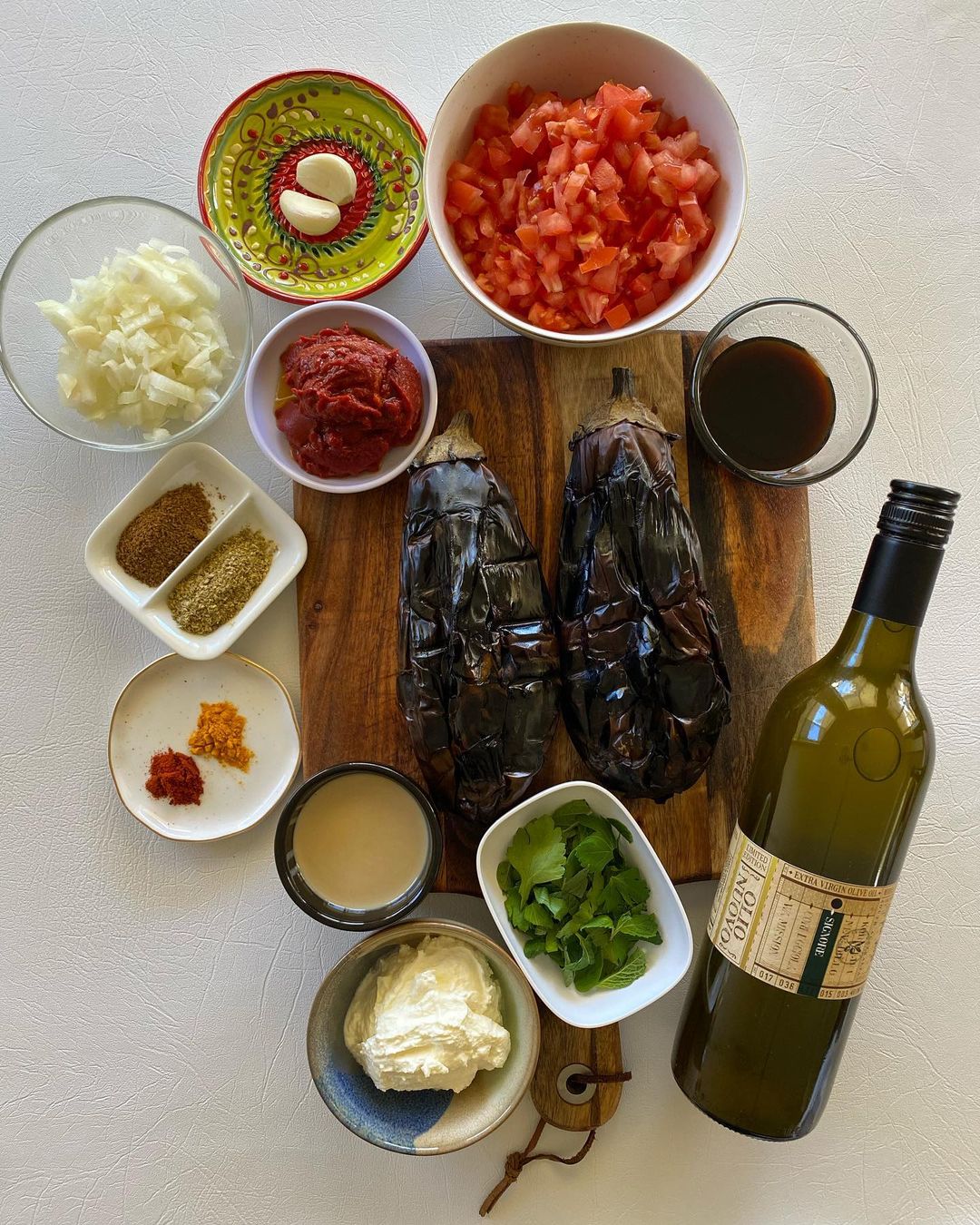 Smoky Eggplant in Spiced Tomato Sauce