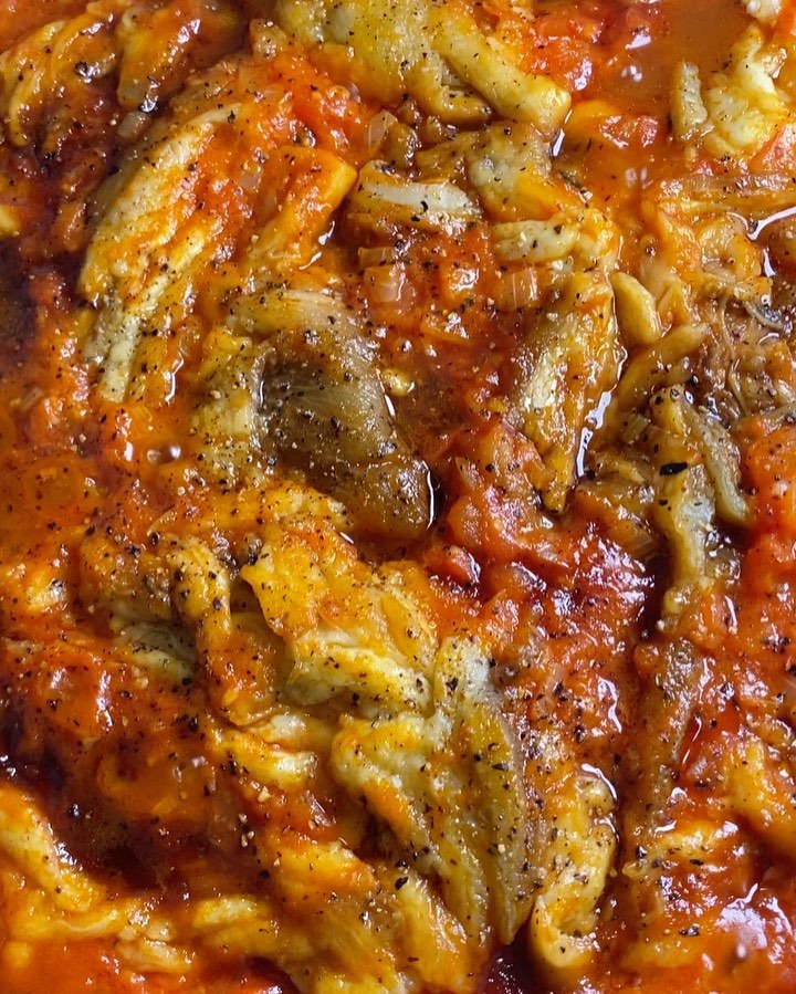 Smoky Eggplant in Spiced Tomato Sauce