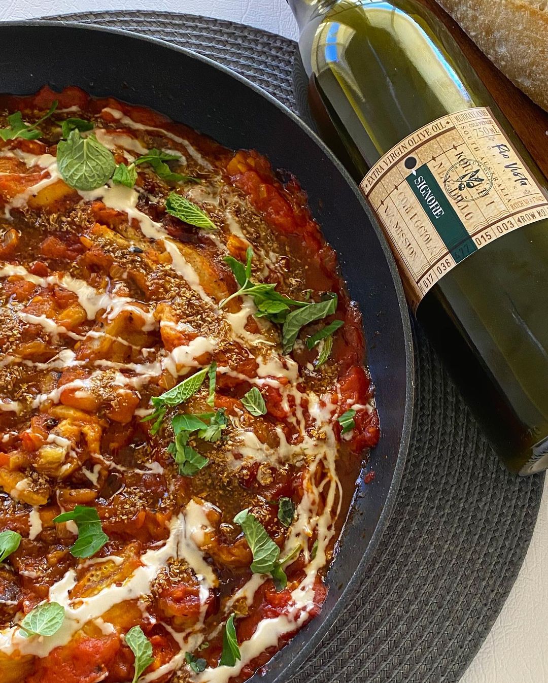 Smoky Eggplant in Spiced Tomato Sauce