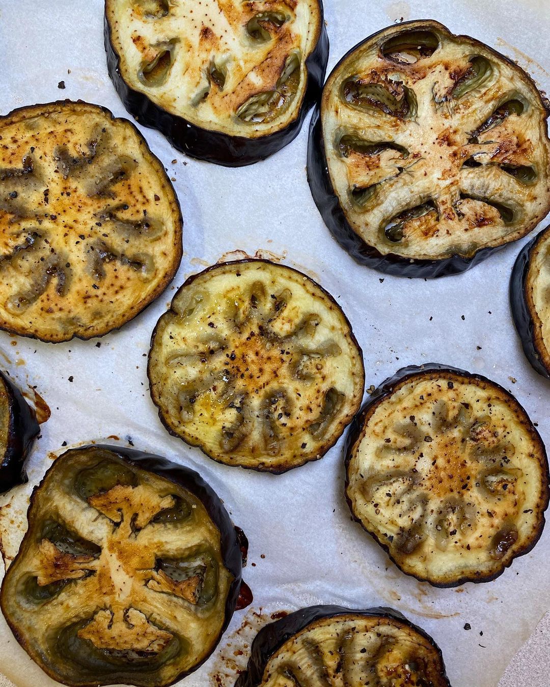 Roasted Eggplant with Herb Marinade Dish