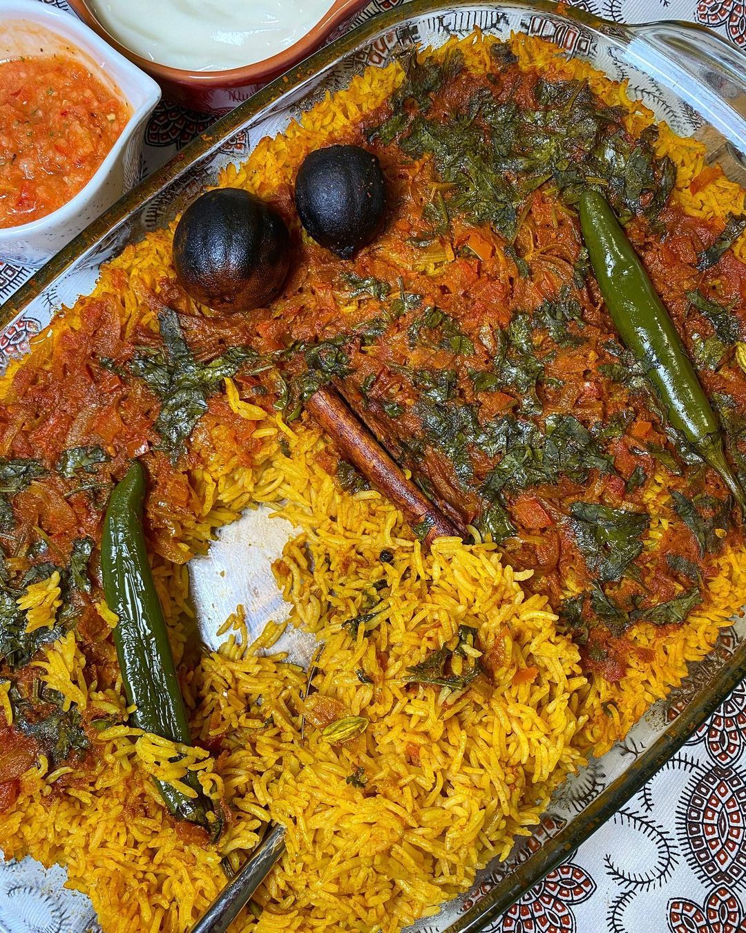 Vegetarian Kabsa Rice Dish from Arabia