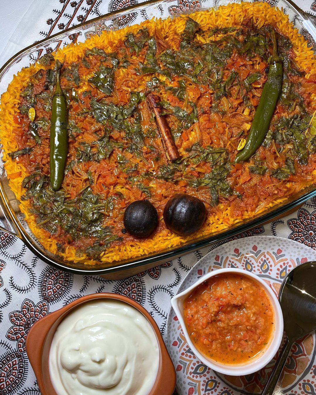 Vegetarian Kabsa Rice Dish from Arabia