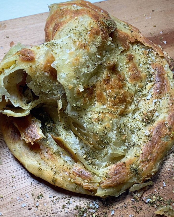 Homemade Za'atar Infused Paratha Bread