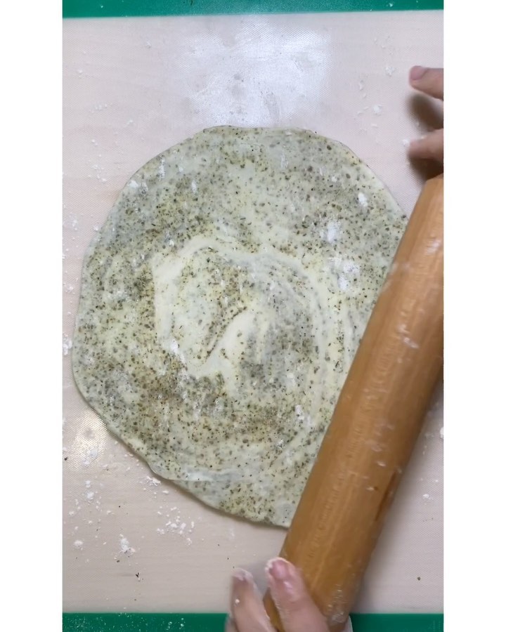 Homemade Za'atar Infused Paratha Bread