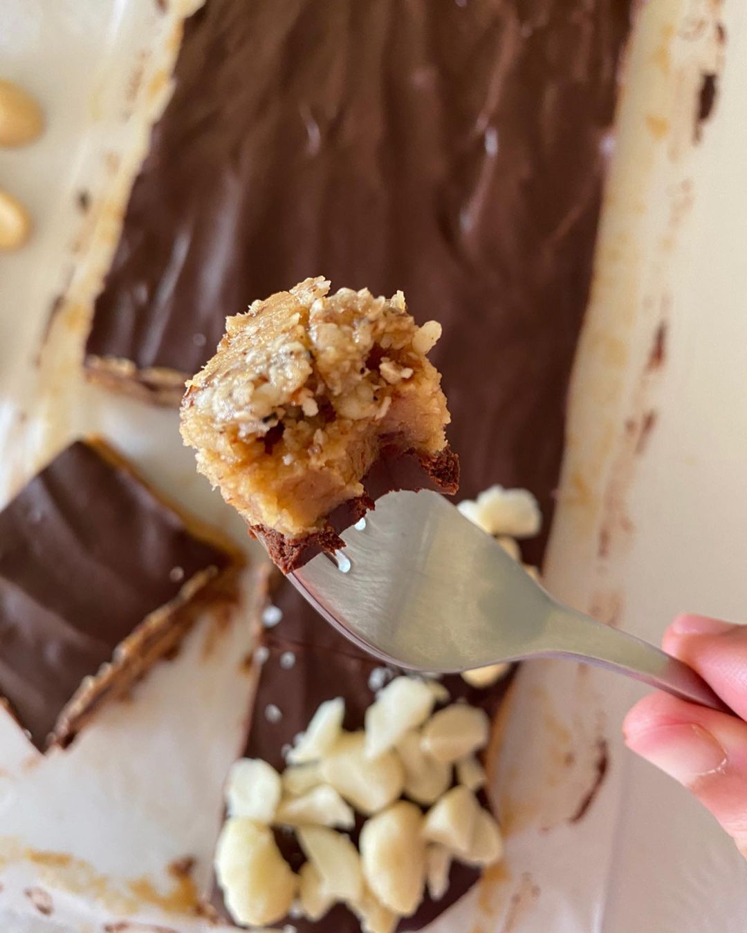 Raw Caramel Slice with Chocolate Topping
